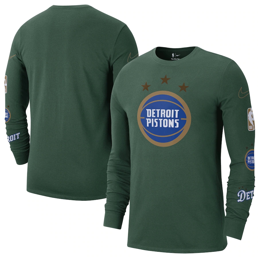 Men's Detroit Pistons Navy 2022/23 City Edition Essential Expressive Long Sleeve T-Shirt Men's Detroit Pistons Navy 2022/23 City Edition Essential Expressive Long Sleeve T-Shirt